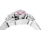 White gold Three-Stone Fancy Pink Pear Cut Cut Diamond Split Shank Prong Set Ring_16