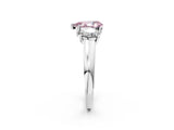 White gold Three-Stone Fancy Pink Pear Cut Cut Solitaire Ring with Classic Prong Setting_14