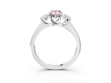 White gold Three-Stone Fancy Pink Pear Cut Cut Solitaire Ring with Classic Prong Setting_15