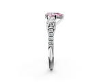 White gold Three-Stone Fancy Pink Pear  Cut Diamond Pavé Band with Four-Prong Setting_30