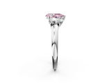 White gold Three-Stone Fancy Pink Pear  Cut Diamond Ring with Channel-Set Band and Four-Prong Setting_67