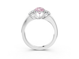 White gold Three-Stone Fancy Pink Pear  Cut Diamond Ring with Channel-Set Band and Four-Prong Setting_69
