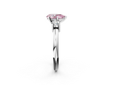 White gold Three-Stone Fancy Pink Pear  Cut Diamond Solitaire with Prong Setting and Classic Band_43