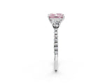 White gold Three-Stone Fancy Pink Princess Cut Cut Diamond Pavé Band with Prong Setting_39