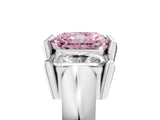 White gold Three Stone Fancy Pink Radiant Cut Cut Channel Set Diamond Ring_41