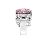 White gold Three-Stone Fancy Pink Radiant Cut Cut Diamond Engagement Ring with Flat Band and Four-Prong Setting_17
