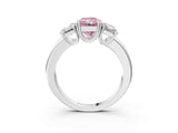 White gold Three-Stone Fancy Pink Radiant Cut Cut Diamond Ring with Channel Set Band and Four-Prong Setting_57