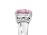 White gold Three-Stone Fancy Pink Radiant Cut Cut Diamond Ring with Channel Set Band and Four-Prong Setting_59