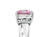 White gold Three-Stone Fancy Pink Radiant Cut Cut Diamond Ring with Channel Set Band and Four-Prong Setting_71