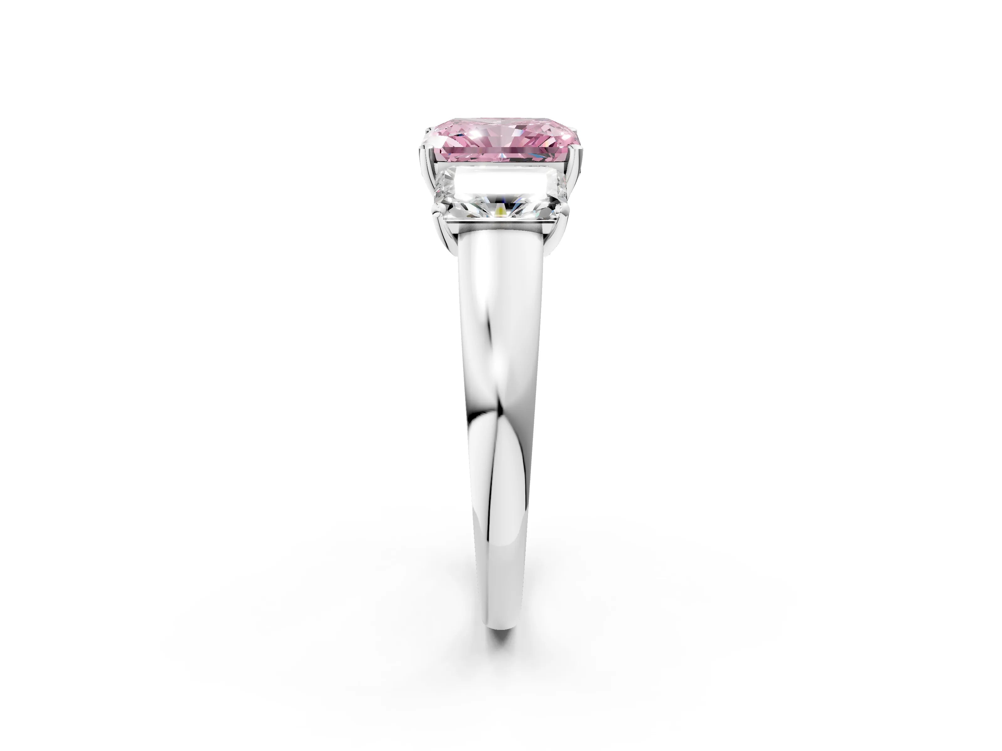 White gold Three-Stone Fancy Pink Radiant Cut Cut Solitaire Ring with Classic Prong Setting_14