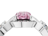 White gold Three-Stone Fancy Pink Radiant Cut Diamond Wave Pave Band with Prong Setting_10