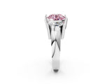 White gold Three Stone Fancy Pink Round Cut Cut Channel Set Diamond Ring_38