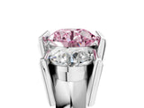 White gold Three Stone Fancy Pink Round Cut Cut Channel Set Diamond Ring_41