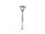 White gold Three-Stone Fancy Pink Round Cut Cut Diamond Pavé Band with Prong Setting_53