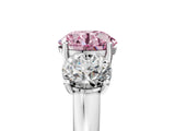White gold Three-Stone Fancy Pink Round Cut Cut Solitaire Ring with Classic Prong Setting_17