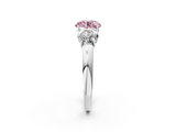 White gold Three-Stone Fancy Pink Round  Cut Diamond Ring with Channel-Set Band and Four-Prong Setting_19