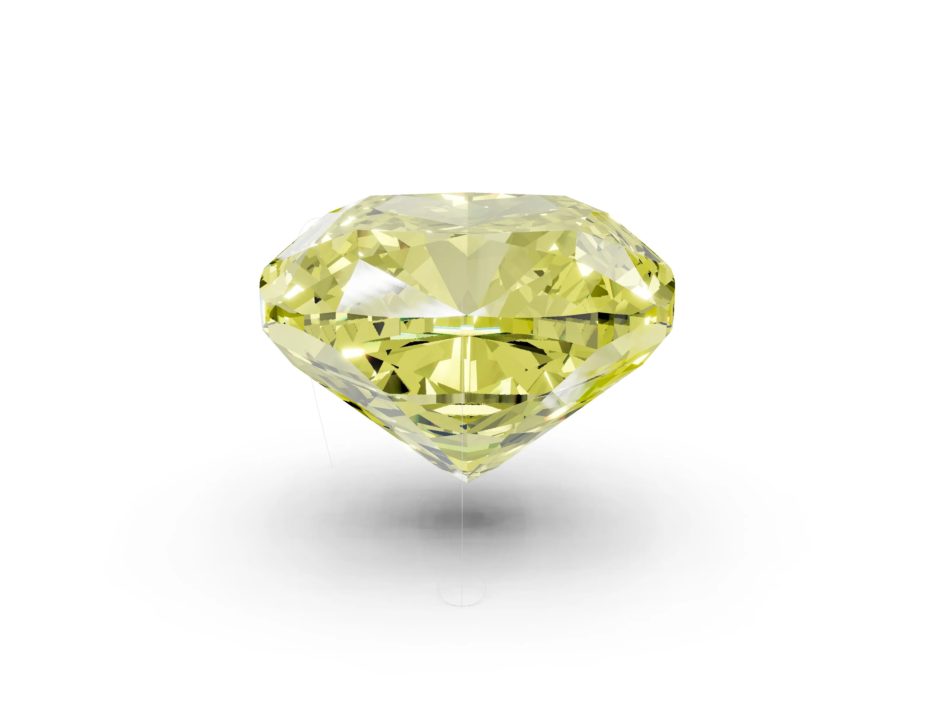 White gold Three-Stone Fancy Yellow Cushion Cut Diamond Engagement Ring with Pave Band and Prong Setting_14