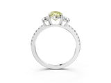 White gold Three-Stone Fancy Yellow Marquise Cut Cut Diamond Pavé Band with Prong Setting_30