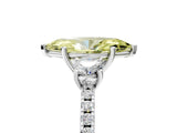 White gold Three-Stone Fancy Yellow Marquise Cut Cut Diamond Pavé Band with Prong Setting_32