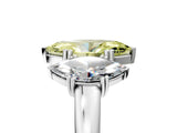 White gold Three-Stone Fancy Yellow Marquise Cut Cut Diamond Ring with Channel Set Band and Four-Prong Setting_17