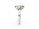 White gold Three-Stone Fancy Yellow Marquise Cut Cut Diamond Ring with Channel Set Band and Four-Prong Setting_38