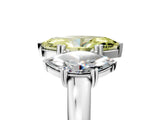 White gold Three-Stone Fancy Yellow Marquise Cut Cut Diamond Ring with Channel Set Band and Four-Prong Setting_41