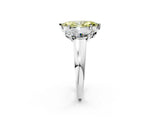 White gold Three-Stone Fancy Yellow Marquise Cut Cut Solitaire Ring with Classic Prong Setting_14
