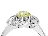 White gold Three-Stone Fancy Yellow Marquise Cut Cut Solitaire Ring with Classic Prong Setting_16