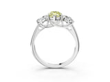 White gold Three-Stone Fancy Yellow Marquise Cut Diamond Engagement Ring with Prong Setting_18