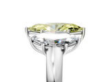 White gold Three-Stone Fancy Yellow Marquise  Cut Diamond Ring with Channel-Set Band and Four-Prong Setting_22
