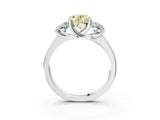 White gold Three-Stone Fancy Yellow Oval Cut Cut Solitaire Ring with Classic Prong Setting_15