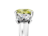 White gold Three-Stone Fancy Yellow Oval Cut Cut Solitaire Ring with Classic Prong Setting_17