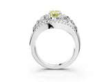 White gold Three-Stone Fancy Yellow Oval Cut Diamond Engagement Ring with Pave Band and Prong Setting_15