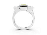 White gold Three Stone Fancy Yellow Princess Cut Cut Channel Set Diamond Ring_39