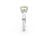 White gold Three-Stone Fancy Yellow Radiant Cut Cut Diamond Ring with Channel Set Band and Four-Prong Setting_26
