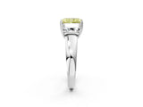White gold Three-Stone Fancy Yellow Radiant Cut Cut Diamond Ring with Channel Set Band and Four-Prong Setting_32