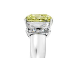 White gold Three-Stone Fancy Yellow Radiant Cut Cut Solitaire Ring with Classic Prong Setting_17