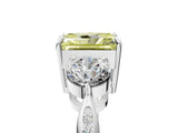White gold Three-Stone Fancy Yellow Radiant Cut Diamond Channel Set Engagement Ring with Prong Setting_41