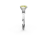 White gold Three-Stone Fancy Yellow Radiant  Cut Diamond Solitaire with Prong Setting and Classic Band_48