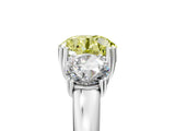 White gold Three-Stone Fancy Yellow Round Cut Cut Diamond Ring with Channel Set Band and Four-Prong Setting_17