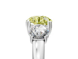 White gold Three-Stone Fancy Yellow Round Cut Cut Diamond Ring with Channel Set Band and Four-Prong Setting_53