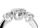 White gold Three-Stone Heart Cut Cut Diamond Ring with Channel Set Band and Four-Prong Setting_54