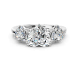 White gold Three-Stone Heart Cut Cut Diamond Ring with Channel Set Band and Four-Prong Setting_59