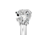 White gold Three-Stone Heart Cut Cut Diamond Ring with Channel Set Band and Four-Prong Setting_64