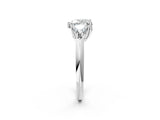 White gold Three-Stone Heart Cut Cut Diamond Ring with Trillion Side Stones and Four-Prong Setting_17