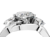 White gold Three-Stone Heart Cut Cut Diamond Split Shank Prong Set Ring_11
