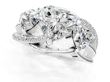 White gold Three-Stone Heart Cut Cut Diamond Split Shank Prong Set Ring_8