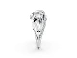 White gold Three-Stone Heart Cut Cut Diamond Split Shank Prong Set Ring_9