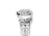 White gold Three-Stone Heart Cut Diamond Ring with Channel-Set Band and Prong Setting_11