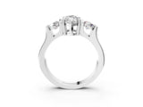 White gold Three-Stone Marquise Cut Cut Classic Band Prong Setting Ring_10